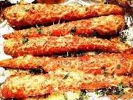 Рецепта Гарнитура от печени моркови с чесново масло на фурна